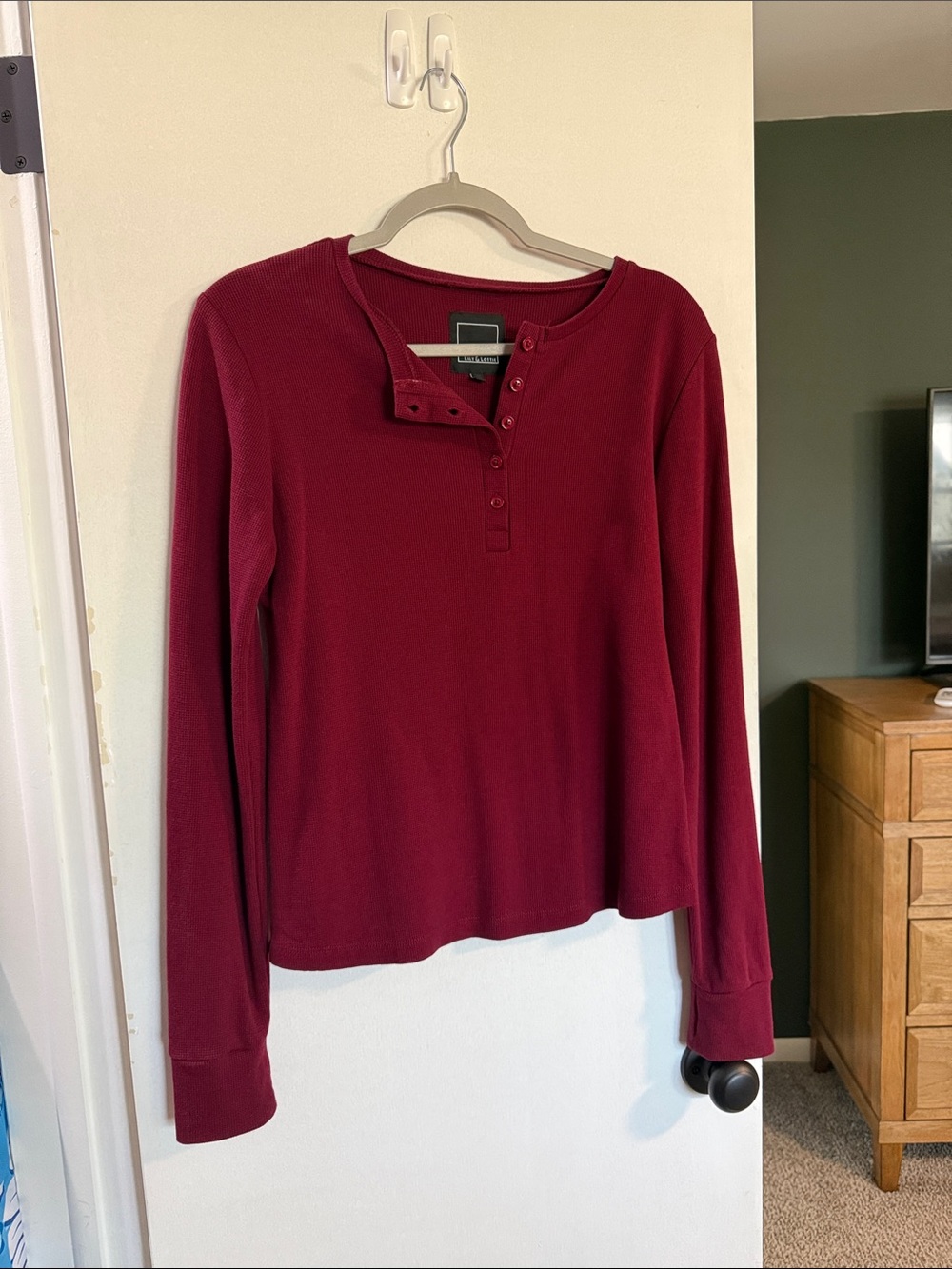 Waffle Knit Henley